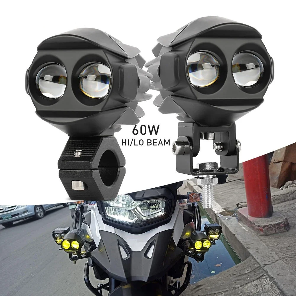 New Motorcycle 3inch Fog Lights 6000K 3500K LED Off Road Driving Light 20000LM Auxiliary Spot Work Lights for Truck Car ATV