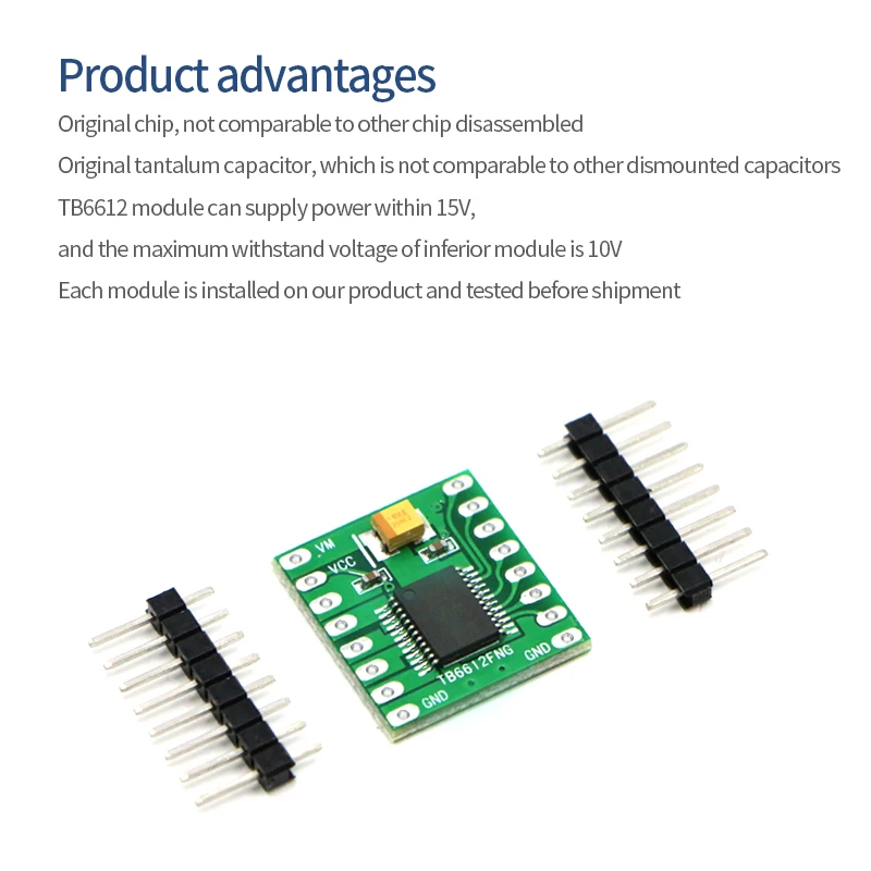 TB6612FNG dual DC motor drive module AT8236 has better performance than L298N with regulated output