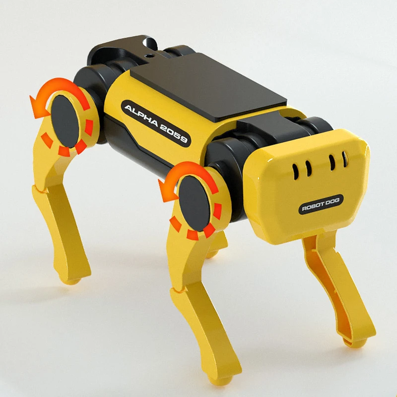 Nieuwe Emo Robot Solar Elektrische Mechanische Hond Koe Kinderen Educatief Montage Tech Puzzel Speelgoed Bionische Smart Robot Hond Speelgoed Geschenken