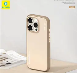 Blueo For iPhone 16 Pro Case Dual-Color Liquid Silicone Magnetic  Phone Case With Magnetic For Iphone 16 pro max Case