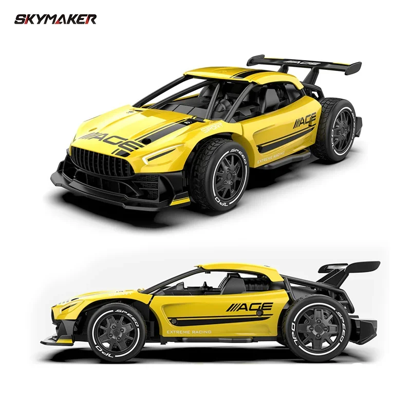 Metal RC Car Toys 1/24 2.4G High Speed Remote Control Mini Scale Model Vehicle Electric Metal RC Car Toys for Boys Children Gift