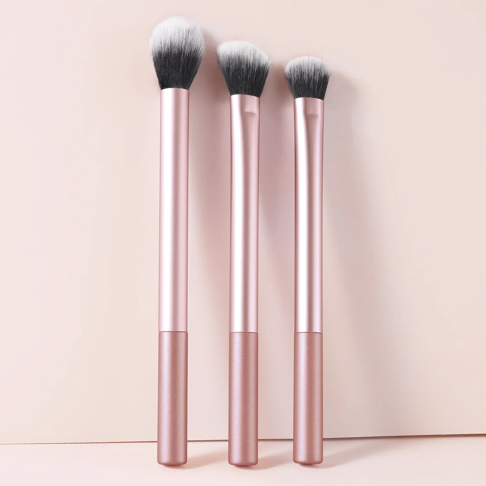3Pcs Eye Blending Makeup Brush Set, Round‑top Eyeshadow Blending Detail Brushes, Eye‑makeup Cosmetic Tools