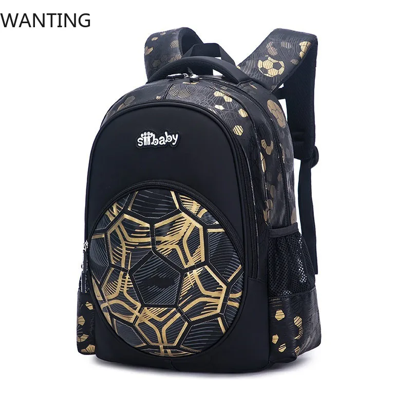 

Football School Bags for Boys Shoulder Backpack Bagutte Children Spinal Protection Light Big Capacity Waterproof Backpack Kids