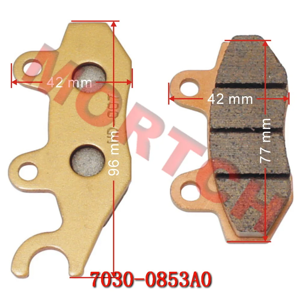 Pastilla de freno delantero izquierdo Sintered, accesorio para CFmoto UTV U5 U8 UFORCE 550 CF500UU CF800-3 800 CF800UU-A 7030-0853A0