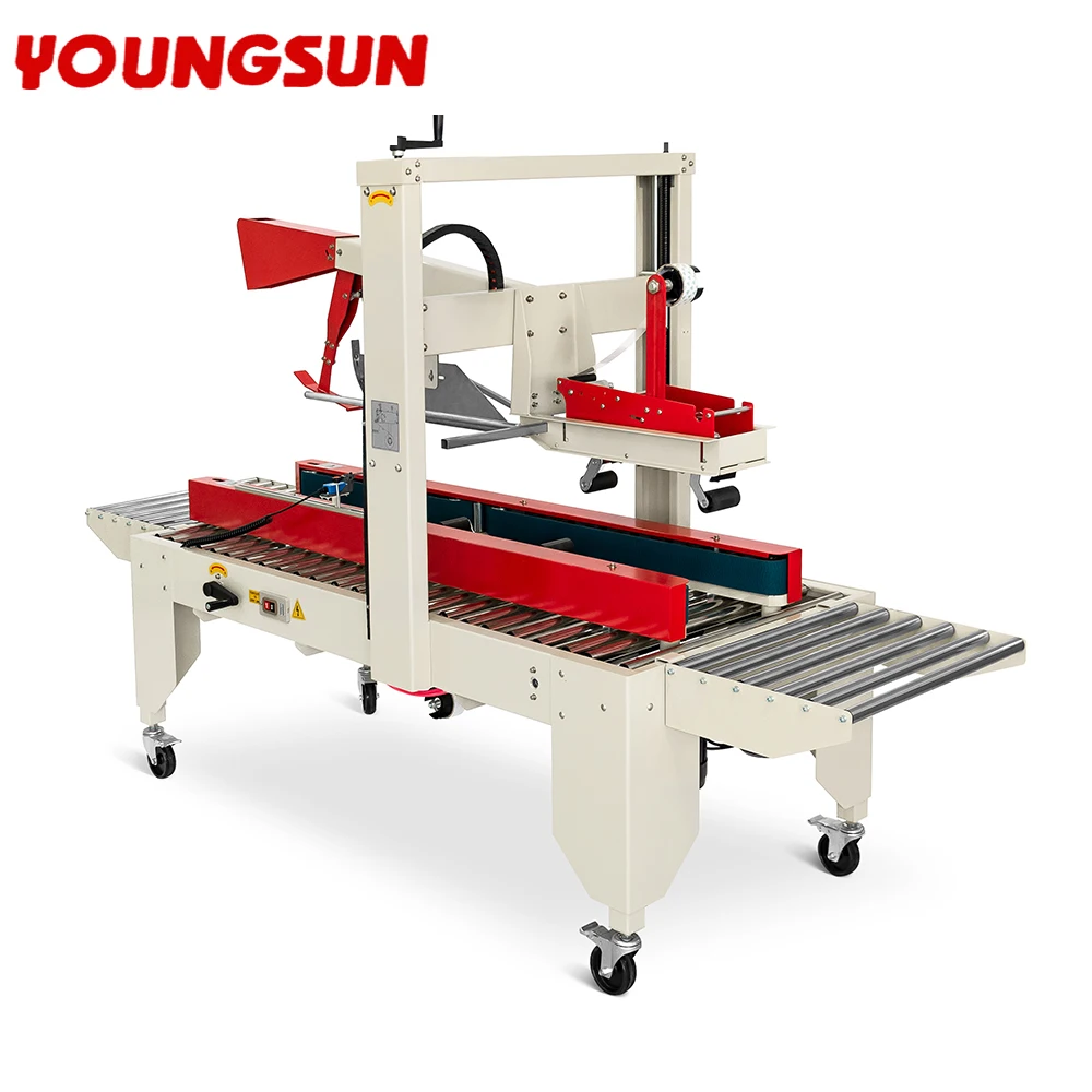 young sun Automatic Easy to Operate Closed Box Folding Packaging Auto Corrugated Carton Box Packing Cartoning Machine Line