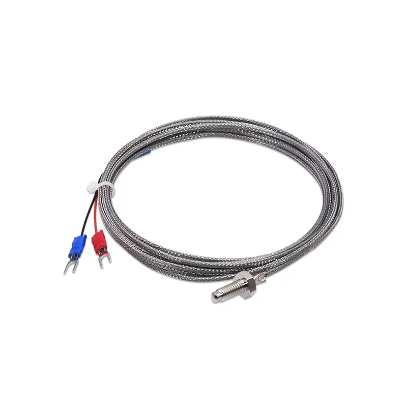 Termokupl dişi M6 Vida Tipi K 1/2/3/4/5M prob sensörü sıcaklık sensörü 0-400 ° C sıcaklık kontrol cihazı