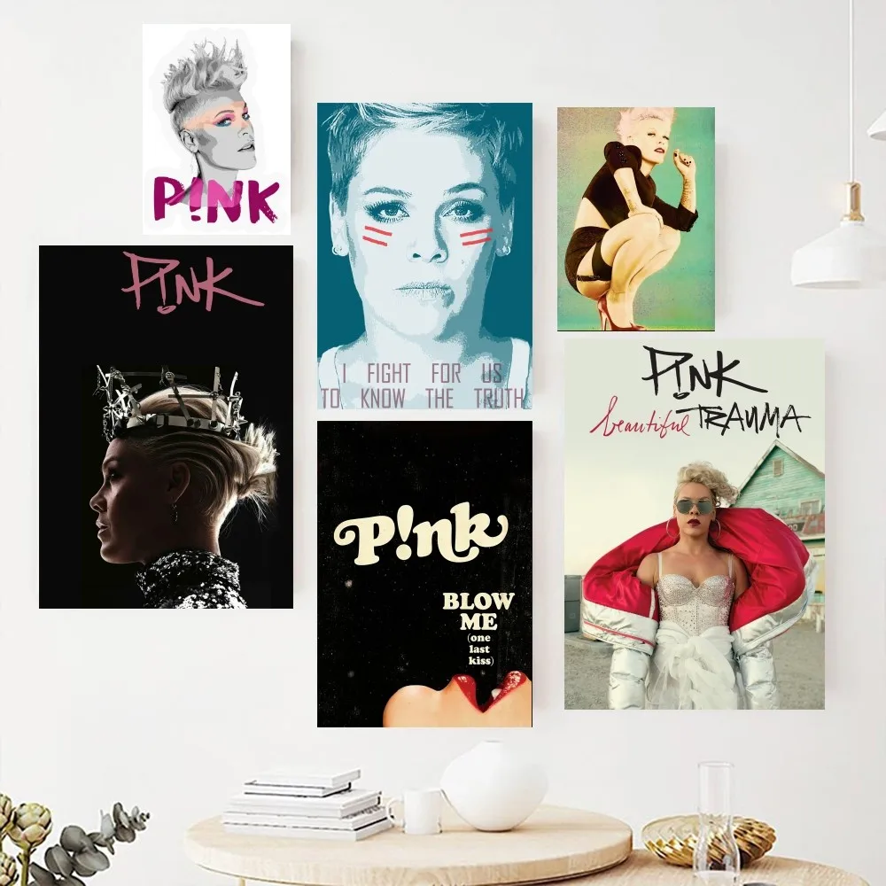 Singer P!Nk Poster dipinti sull\'immagine della parete per la decorazione della stanza della pittura d\'interni del soggiorno