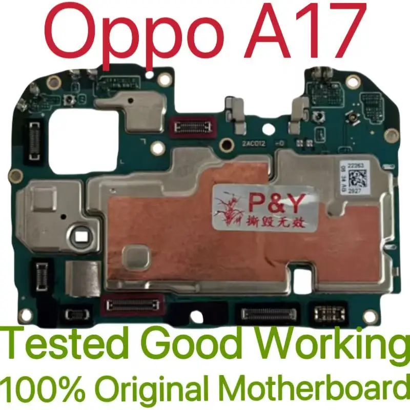

Global Version Original Unlocked Motherboard for Oppo A17 Tested Circuit Plate Main Logic Board for Oppo A17