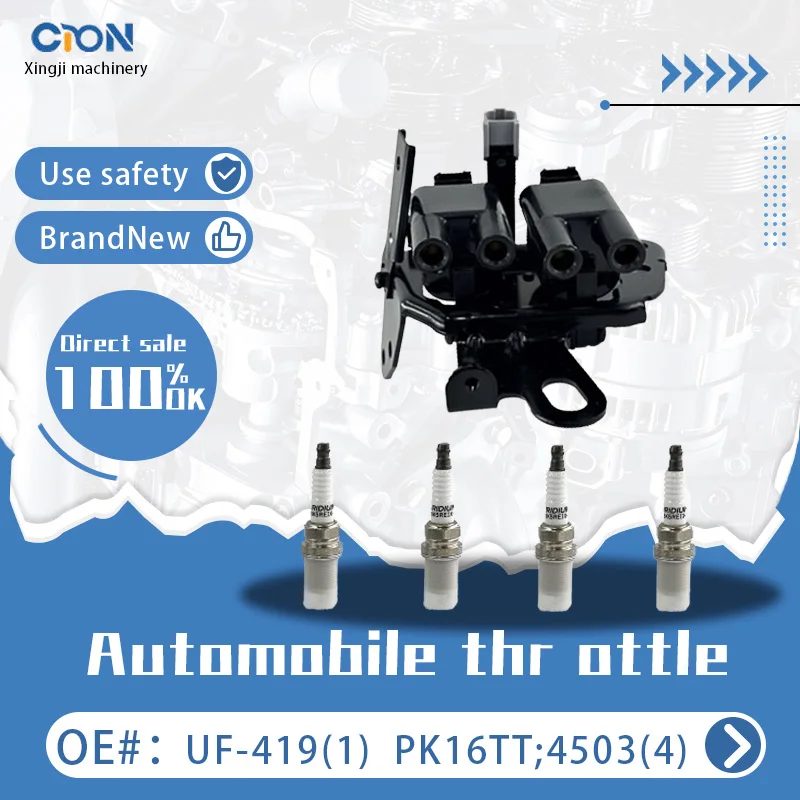 

a set of Xingji 6 Ignition Coil Packs and Spark Plugs For Elantra 2.0L L4 Kia Spectra5 2.0L L4 #UF419 And #PK16TT