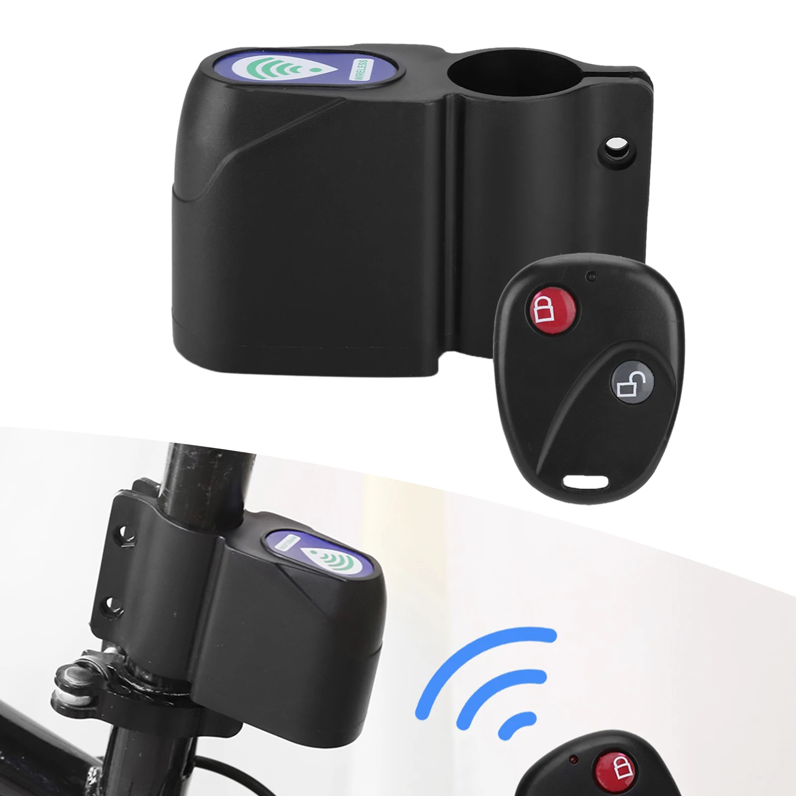 

Anti Theft Bike Lock Cycling Security Lock Wireless Remote Control Alarm Cycling Security Lock