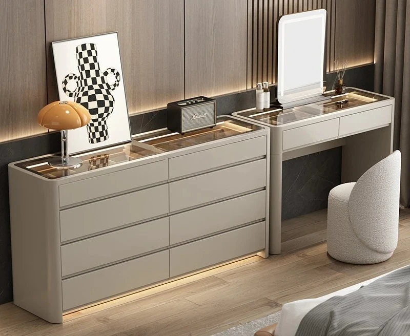 

Italian light luxury minimalist dresser chest cabinet integrated jewelry cabinet jewelry display cabinet