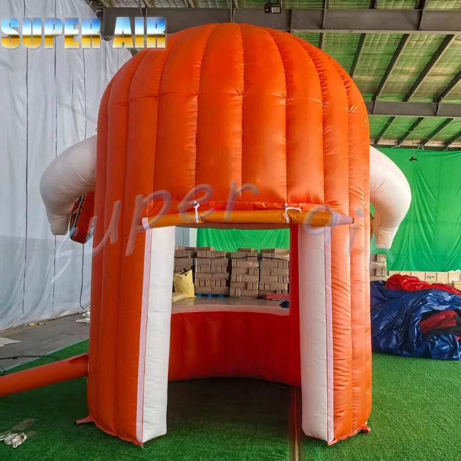 Barraca inflável de sobremesa para publicidade externa de alta qualidade por atacado com ventilador para vendas de acampamento ou promoção de estacionamento