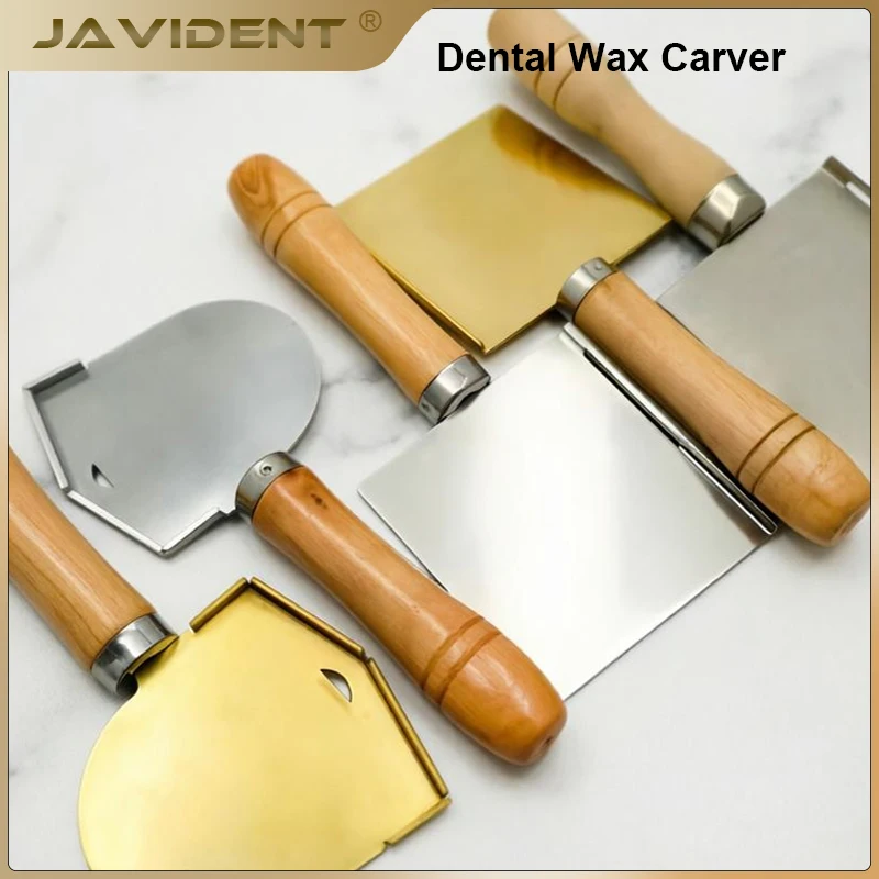 JAVIDENT 1Pcs Dental Wax Spade Shovel Melt Hot Wax Dyke Polished Stainless Steel Dentistry Lab Tools Square & Semi-Circular