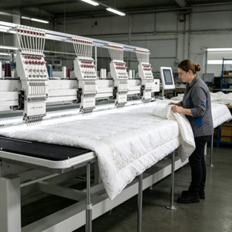 2 Heads Automatic Embroidery Machine Needle Cap T-shirts Finished Garments Flat Socks Home Use Retail Bearing