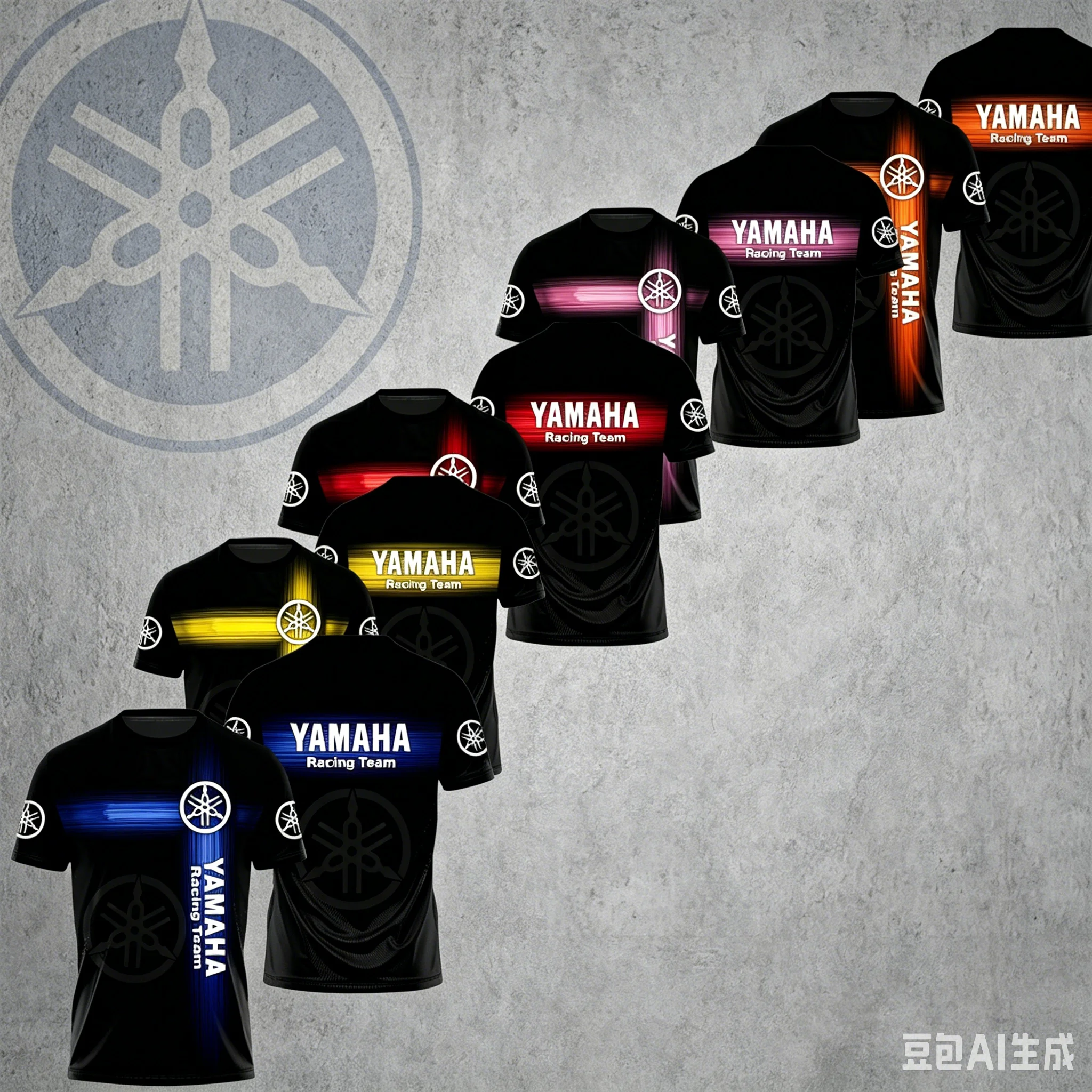 

New YAMAHA 3D Motorcycle Short Sleeved Tee Men Casual Fashionable Top Oversized Breathable Quick Drying Racing Cycling Suit ﻿