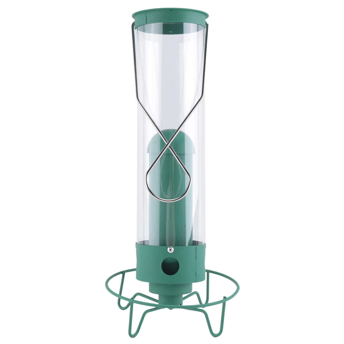 Outdoor Squirrel-Proof Hanging Bird Feeder Multiple Holes Bird Feeder Peanut Seed Standing Feeder Birds Food Holder