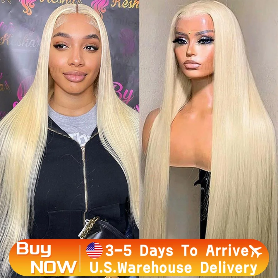 250 Density Human Hair Wigs Blonde 613 Lace Front Wigs 13x6 Straight Human Hair Lace Frontal Wig Brazilian Hair Wigs for Women