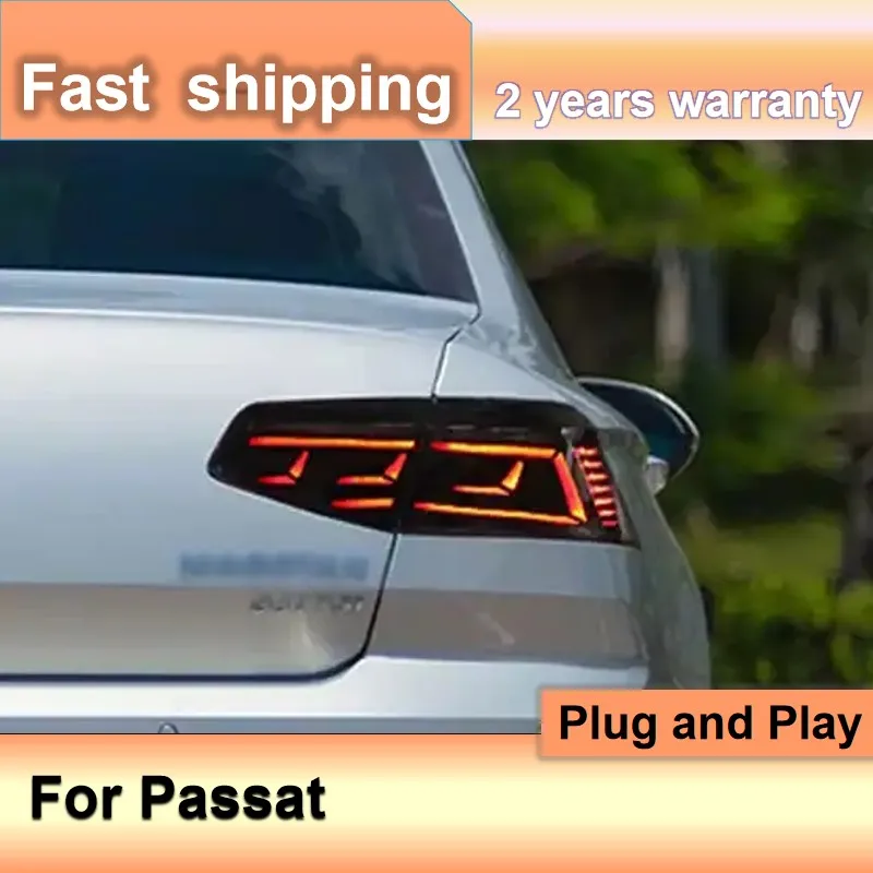 Car Accessories for VW Passat B8 Taillights 2007-2013 VW Magotan B8 Tail Lights DRL+Brake+Turn Signal+Reversing