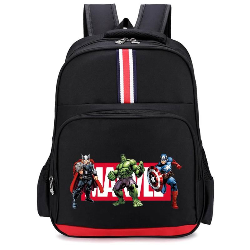 Disney Marvel Heroes Avengers School Bag Movie Cartoon Print Kids Student Supplies Backpack Teenager Cute Storage Knapsack Gift