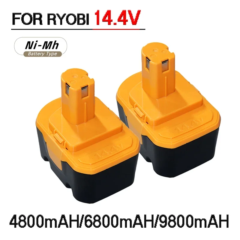 

14.4V for Ryobi 4800mAh/6800mAh/9800mAh Battery SaftSafety Compatible R10521 RY6201 RY6202 130224010 130224011 130281002 1314702