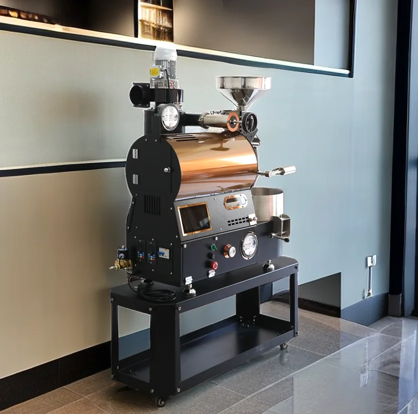 Touch Screen 1Kg 2Kg 3Kg 5Kg 12kg Commercial Coffee Beans Roaster Machine Drum Coffee Toaster