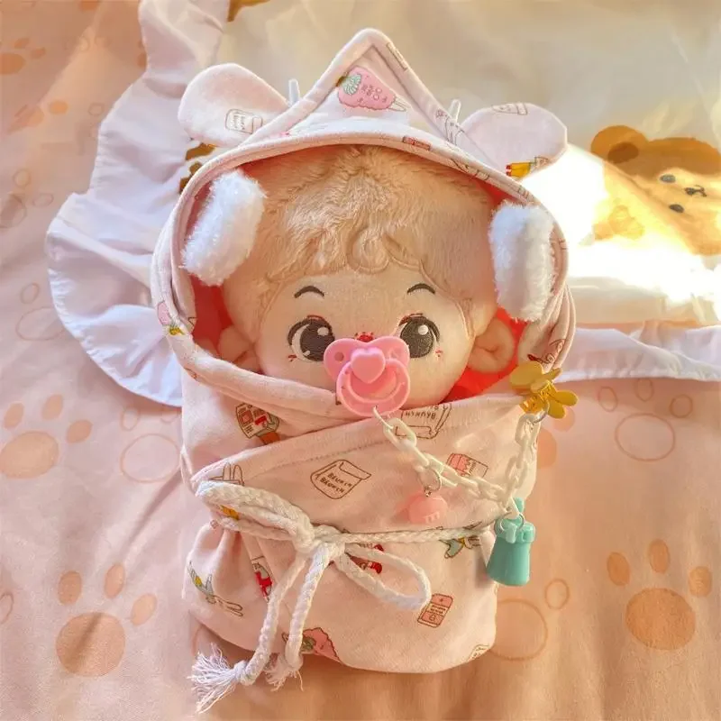 20cm cotton doll accessories, baby pacifiers, baby accessories, anti drop chain, pure handmade in stock