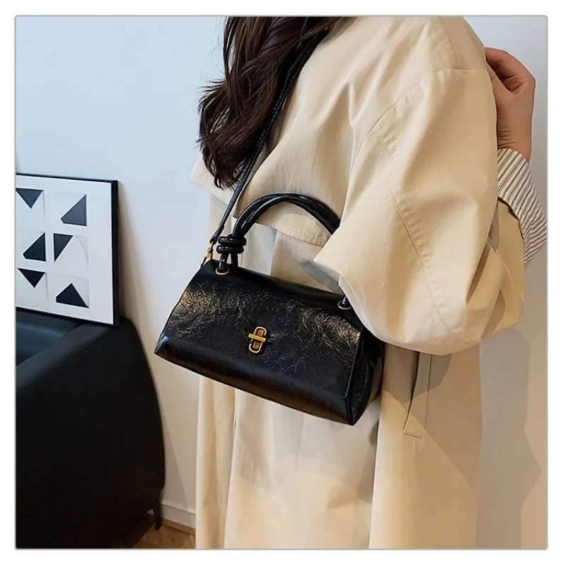 Damen-Umhängetasche aus Leder mit Jaguar-Print, Paris, lässig, Vintage, leicht, weich, täglich raffinierter Look ​