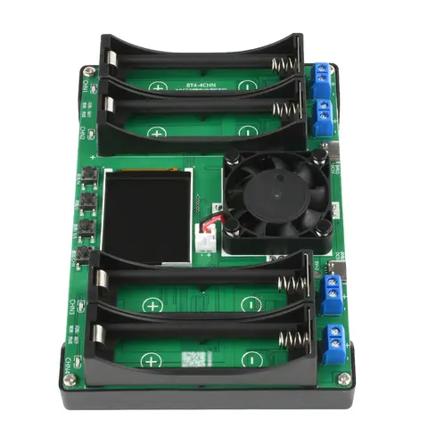 4-kanalig 18650 litiumbatteritestare MAh MWh kapacitetsdelning intern resistanstestarmodul typ-C-gränssnitt 10 best sales batteriets interna resistansmätare - №2