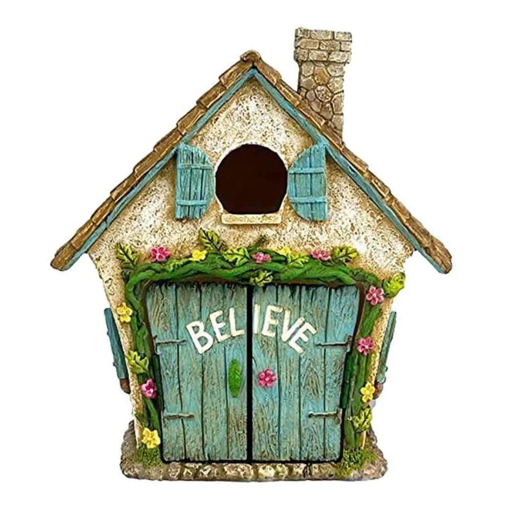 

Fairy Tale Door Fairytales Door Ornaments Unique Design High-Quality Garden Miniatures Magical Pastoral Wooden Tree Accessories