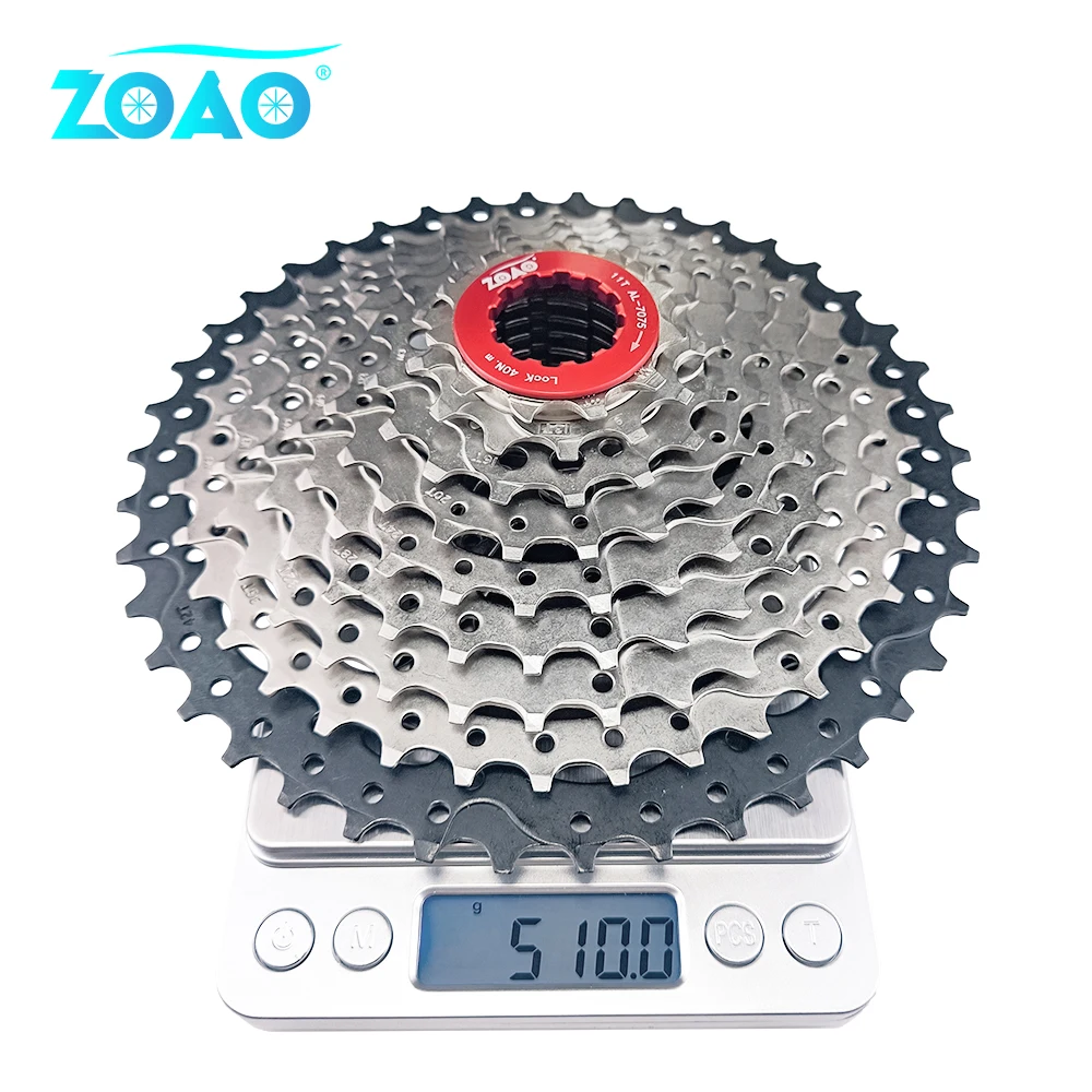 ZOAO-Cassette de 9 velocidades para bicicleta de montaña, 11-42T, 9 s, 27s, rueda libre, piezas de bicicleta 9 S, 42T, Cassette 9V, corriente K7 para M430, M4000