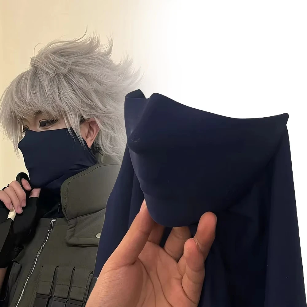 Image of Anime Ninja Kakashi Cosplay Unisex 3D-Maske Stereoskopische Formgebung Halbgesichtsmaske Halloween Maskerade Kostüm-Requisite