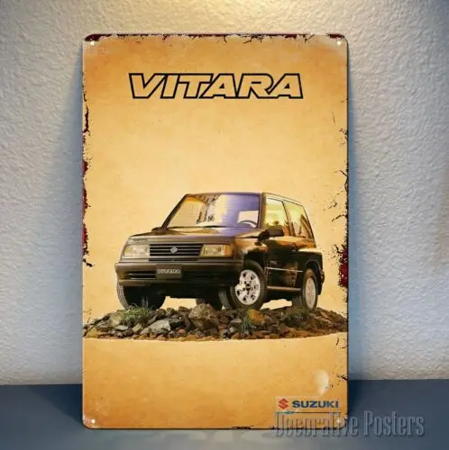 1r,Suzuki Vitara Offroad Car Metal Poster - Collectable Tin Sign - Size:-metal sign