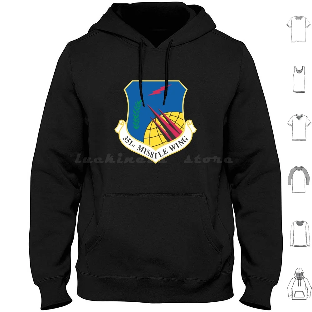 Air Force 351st Missile Wing Hoodies Long Sleeve 351st 351st Group 351st Fighter Squadron 351st Ars 351st