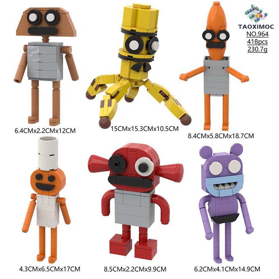 

2026 New Game Suzys Restaurant Figures Building Blocks Dark Horror Monster Combination Toy Set Construction Toy Xmas Easter Gift