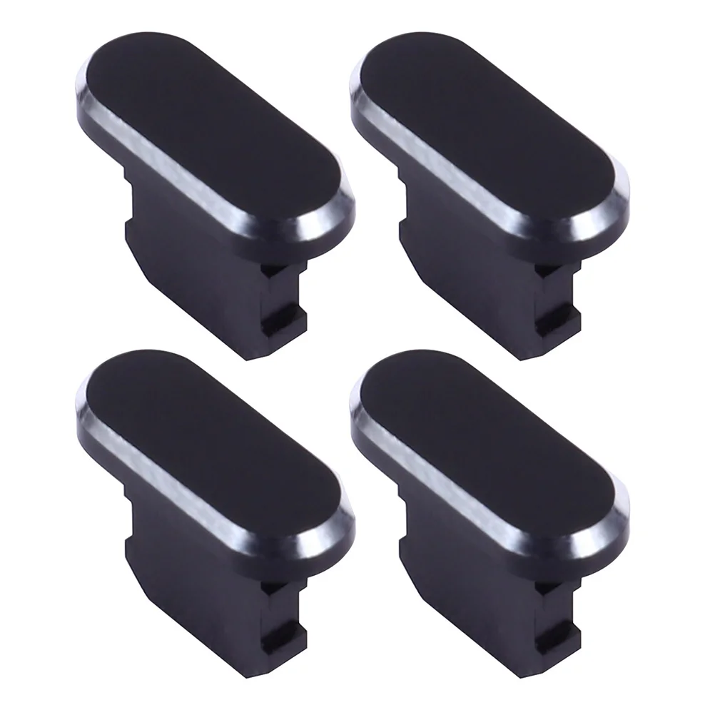 4 Pcs Charging Port Dust Plug Protection Cover for Protective Cap Aluminum Alloy Protector