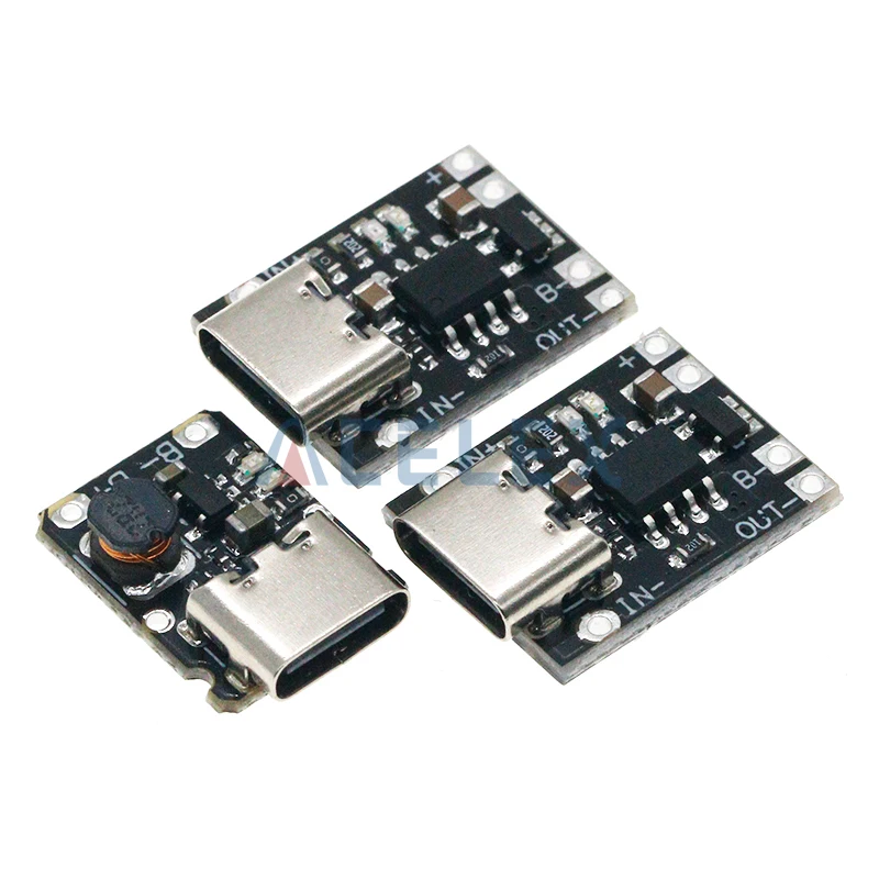 TP4057 1A lithium battery charging board module Polymer battery Type-C port with protection,over TP4056