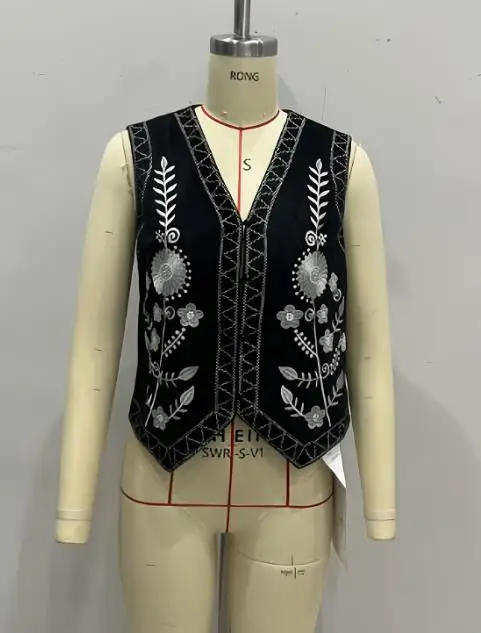 

Summer Outfits Women Casual Vintage Tank Top New Fashion Retro Embroidery Cardigan Popular Vest for Women's Clothing
