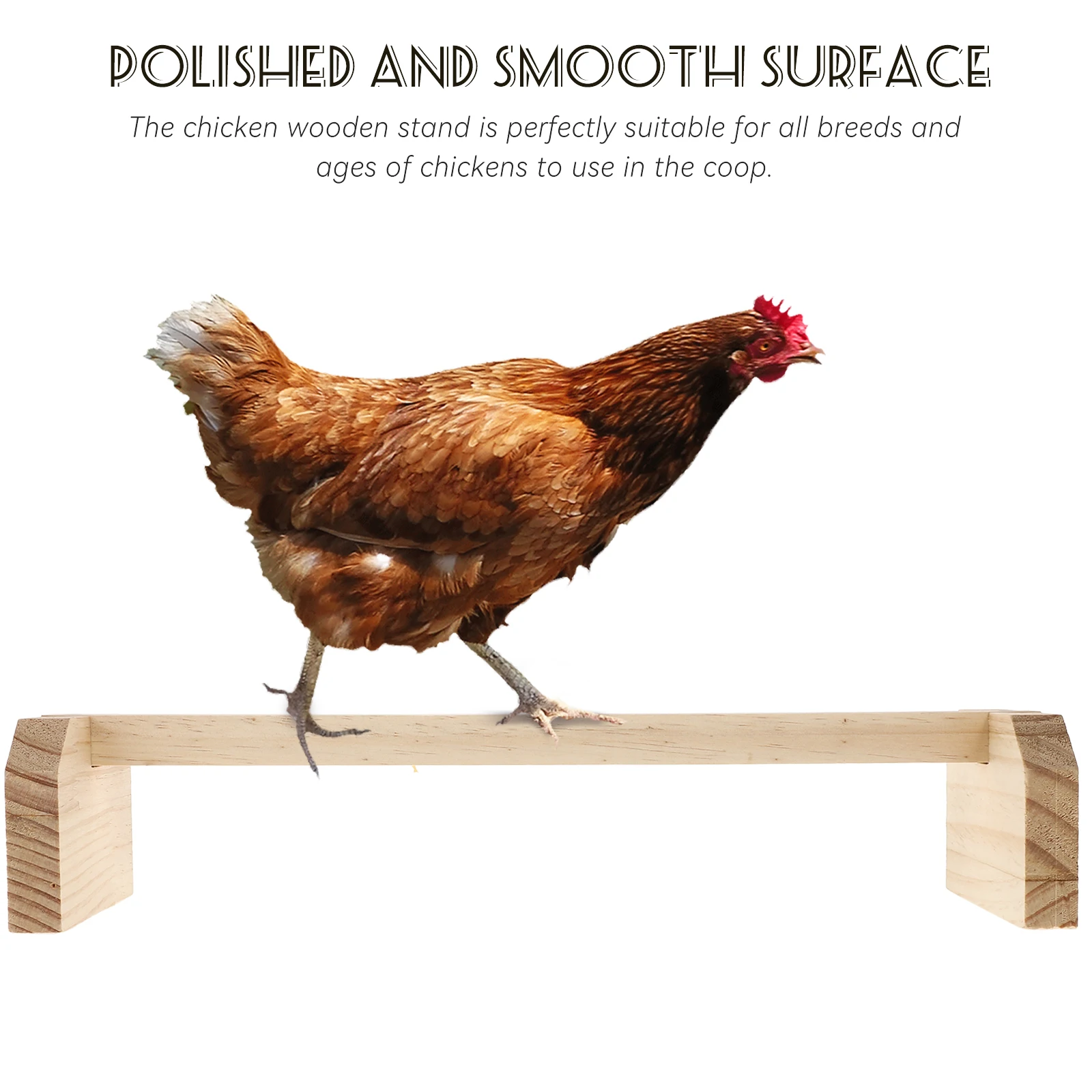

2 Pcs Stand Bird Perch Wood Toy Chicken Rack Pet Accessories Durable Pet Accessories Cage Training Fun Nest Supplies