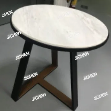 

Nordic Marble Small Round Table Small Coffee Table Metal Paint Edge Hotel Clubhouse Corner Metal Marble Table