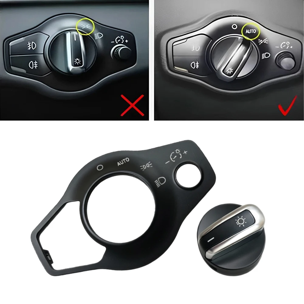 OEM-Form-Fit Headlight Switch Knob and Cover for For A4 L For A5 For Q5 Replacement 8K0941531 8K0941531A 8K0941531AS