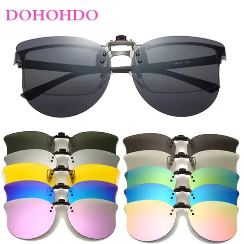Imagen 1 del producto DOHOHDO gafas de sol polarizadas para hombre, gafas de sol con Clip, accesorios para gafas, gafas fotocromáticas para conducir, gafas de ojo de gato para mujer UV400