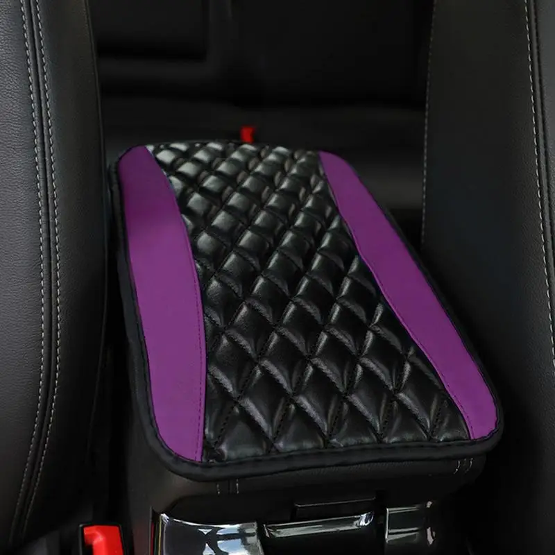 Car Center Console Cover Universal PU Leather Cover Pad For Auto Middle Console Snacks Holder Automotive Interior Accessories