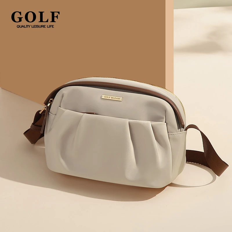 GOLF Crossbody Bags for Ladies Elegant Women Shoulder Bag High Quality Nylon Female Cross Body Waist Bag Multi Pocket Waterproof