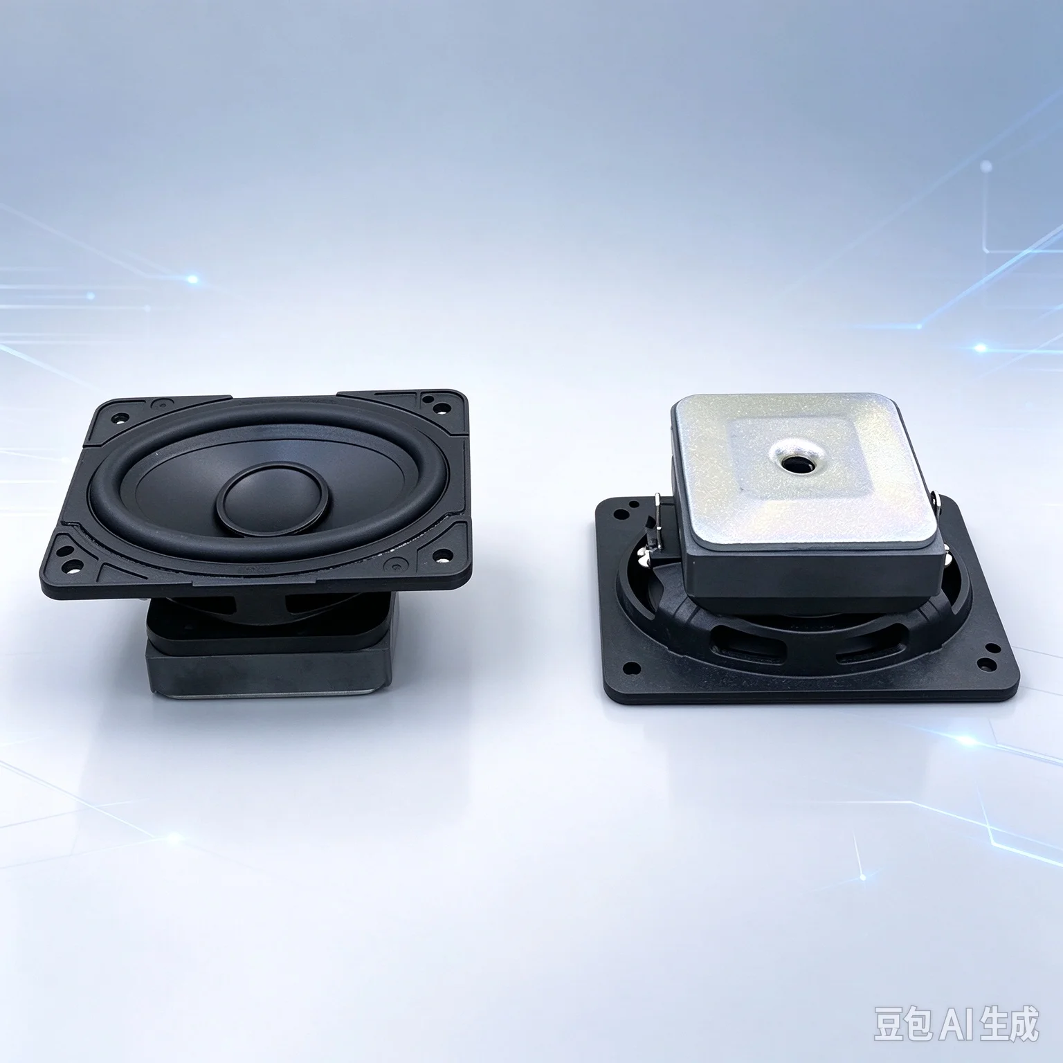 FOR Sonos Rectangular 2×3 Inch Aluminum Cone Waterproof Long Throw Large Magnet Mid Bass Speaker