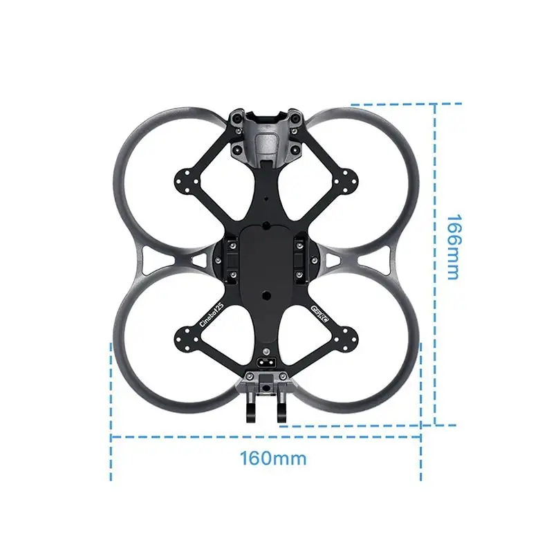 

GEPRC GEP-CT25 Cinebot25 2,5 дюймов 115 мм Колесная база для радиоуправляемого FPV квадрокоптера, запчасти для дрона