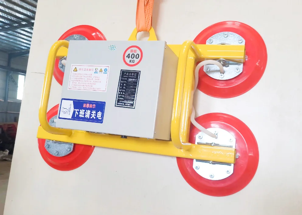 Suction cups, vacuum tools, glass lifting equipment Small suction cup spreader crane vacuum lift 400kg suction cup vacuum lifter