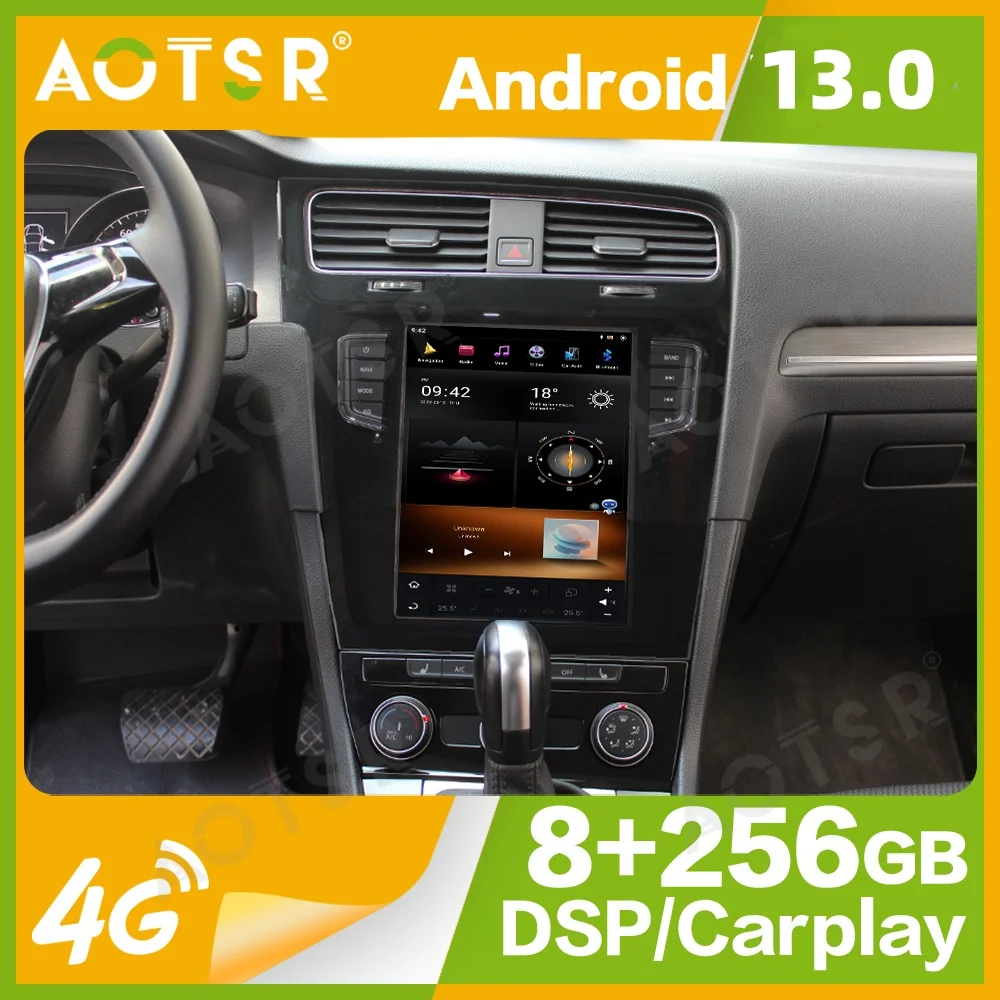 

10.4‘’ Qualcomm 8 core For VW Golf 7 2013-2016 Car Radio Multimedia Player Android 11 Auto GPS Navigation Wireless Carplay Head