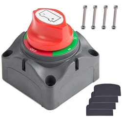 Auto Battery Disconnect Switch 12V 24V Marine 200A 300A Dual Battery Mass Switch 2 and 3 Position Cut Off Switch Car Boat