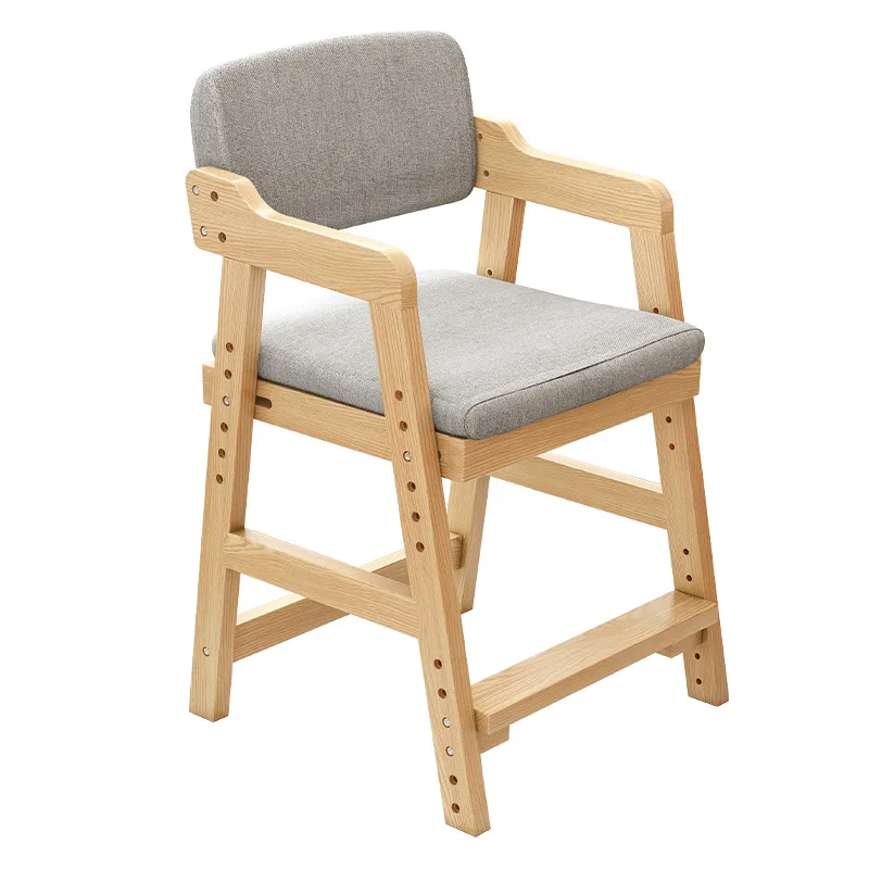 Children's Study Chair Lift Back Seat Student Writing Desk Chair Home Cushion Chair Adjustable Computer Chair
