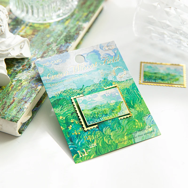 Chaoyu World Famous Paintings Metal Bookmarks High-End Exquisite Van Gogh Monet Oil Painting Book Clips Student Reward Small Gifts